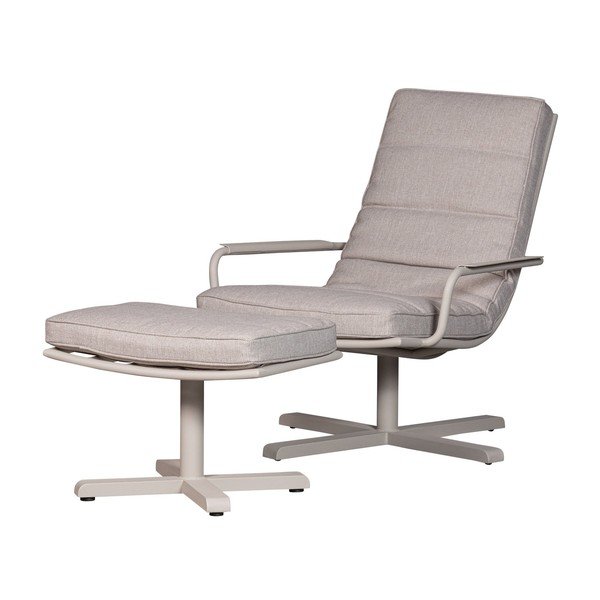 Pouf da giardino grigio chiaro Coosa - Exotan-image-3