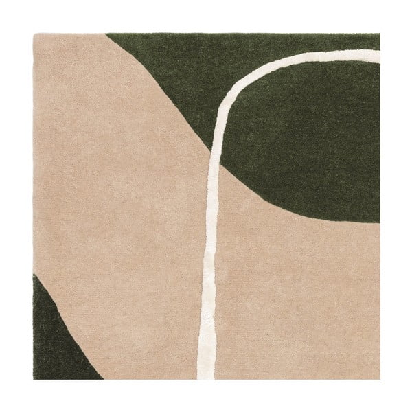 Tappeto in lana verde tessuto a mano 160x230 cm Matrix - Asiatic Carpets-image-3