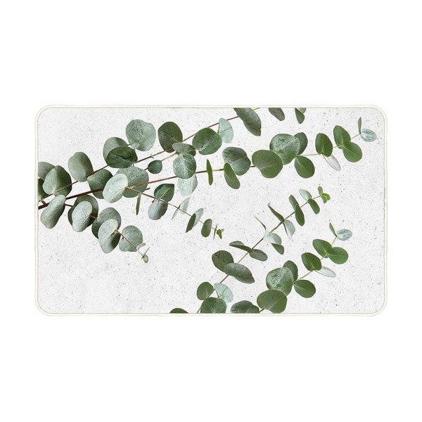 Tappeto bianco/verde 45x75 cm Stevia – douceur d'intérieur