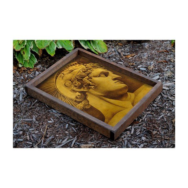 Vassoio di legno Patrick Nelly, 40 x 50 cm - Evila Originals
