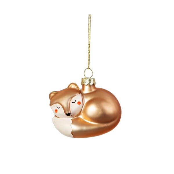 Decorazione per albero di natale in vetro fatta a mano 5 cm Baby Fox – Sass & Belle