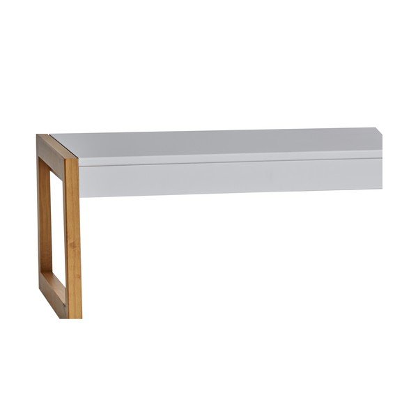 Tavolino bianco Quadrato, 120 x 35 cm - Marckeric-image-3