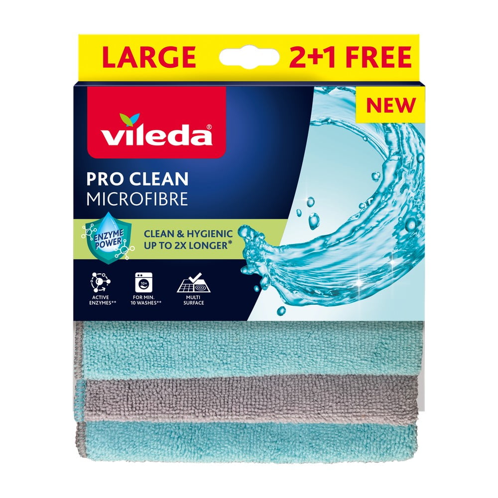 Set di panni per pulire in microfibra 6 pz Pro Clean – Vileda | Panni