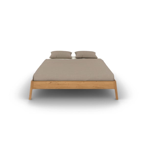 Letto matrimoniale in legno di quercia di colore naturale 200x200 cm Twig - The Beds-image-2