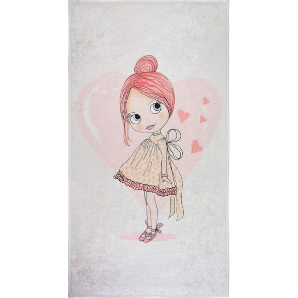 Tappeto rosa chiaro per bambini 160x230 cm Lovely Girl - Vitaus