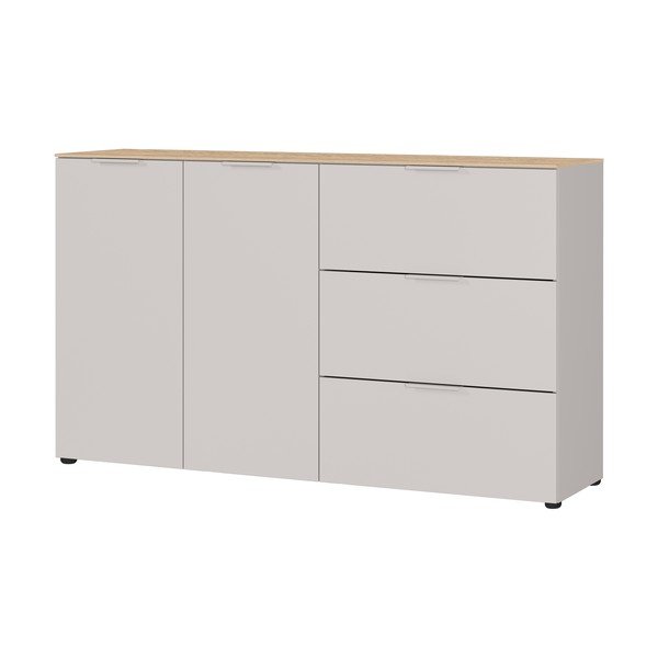 Cassettiera color crema opaca 151x98x40 cm Savoca – Germania-image-3