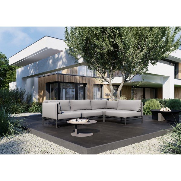 Divano da giardino modulare grigio chiaro 234 cm Dandy - Sit Sit-image-1