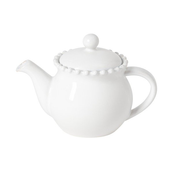 Teiera bianca in gres con filtro 500 ml Pearl – Costa Nova