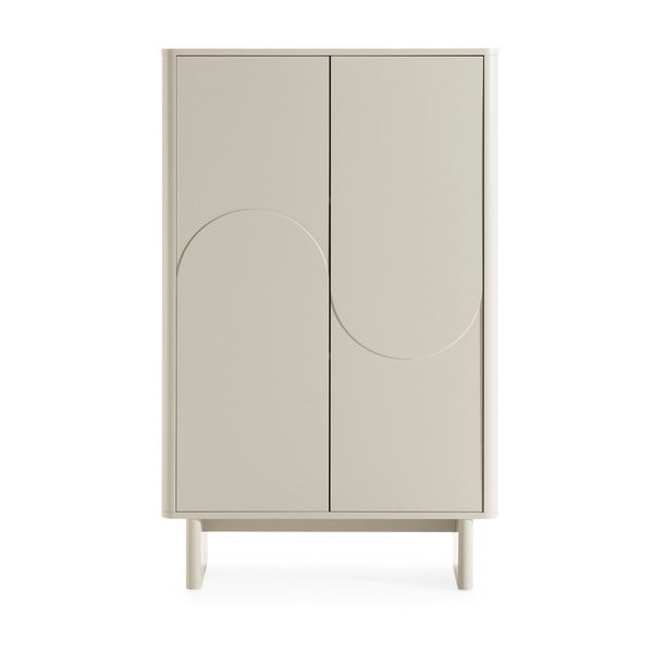 Armadietto color crema 80x130x40 cm Solei – MOME