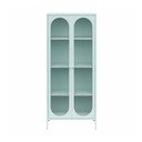 Vetrina in metallo azzurra 80x186x40 cm Luna - Støraa