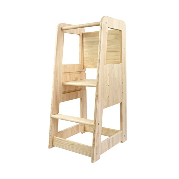 Torre didattica in legno di pino in colore naturale Montessori - Little Nice Things