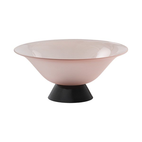 Ciotola nera/rosa in vetro ø 31,5 cm Ginger – Jotex