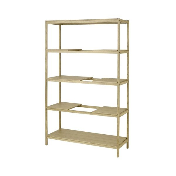 Scaffale di colore naturale con effetto rovere 105x170x40 cm Sukoya – Blomus-image-2