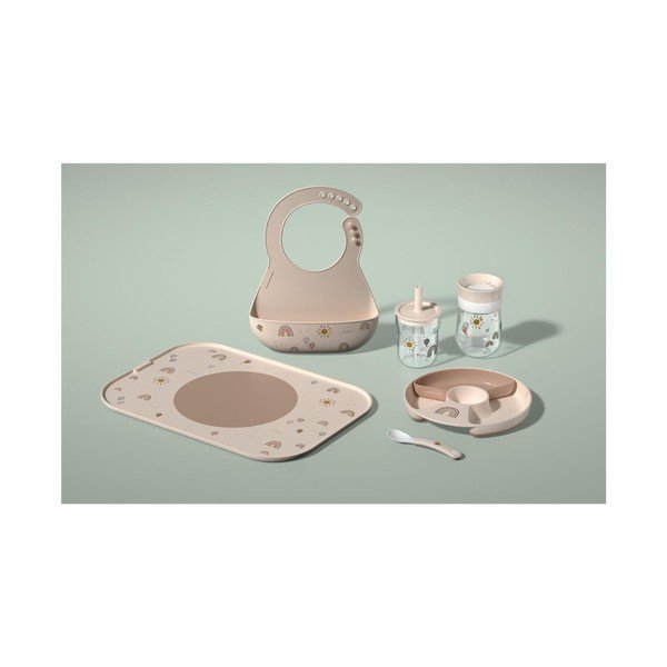 Bavaglino rosa chiaro in silicone Fairy Garden – Mepal-image-4