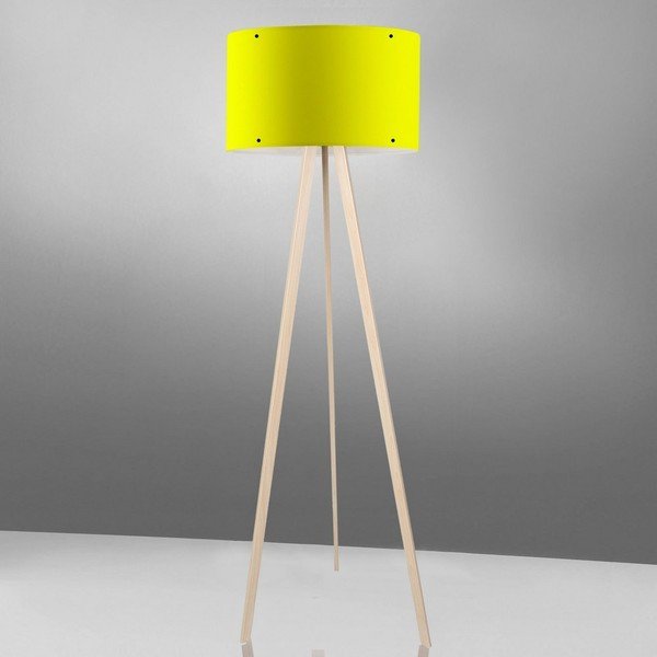 Lampada da terra gialla semplice - Unknown-image-1