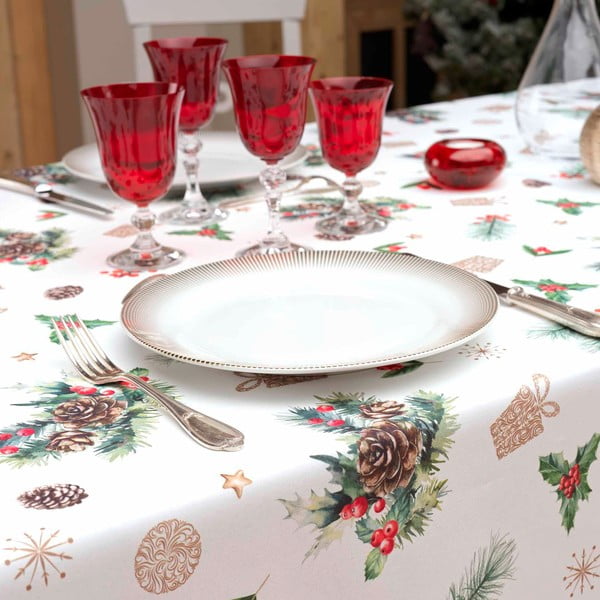Tovaglia a tema Natale 150x300 cm Hollystar – douceur d'intérieur-image-1