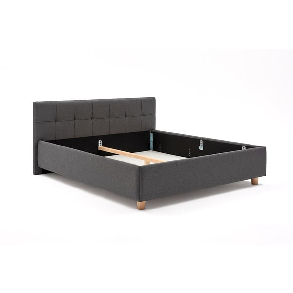 Letto matrimoniale grigio scuro con contenitore Leda, 180 x 200 cm - ProSpánek-image-2