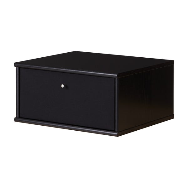 Comodino nero sospeso Mistral - Hammel Furniture-image-3