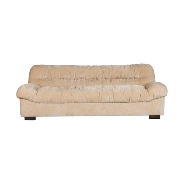 Divano beige con rivestimento in velluto 214 cm Douglas – Dutchbone