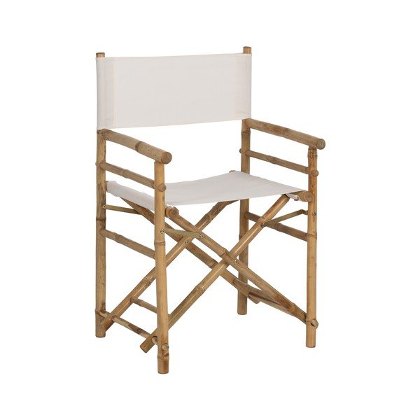 Sedia da pranzo di colore naturale in bambù pieghevole Director – Ixia