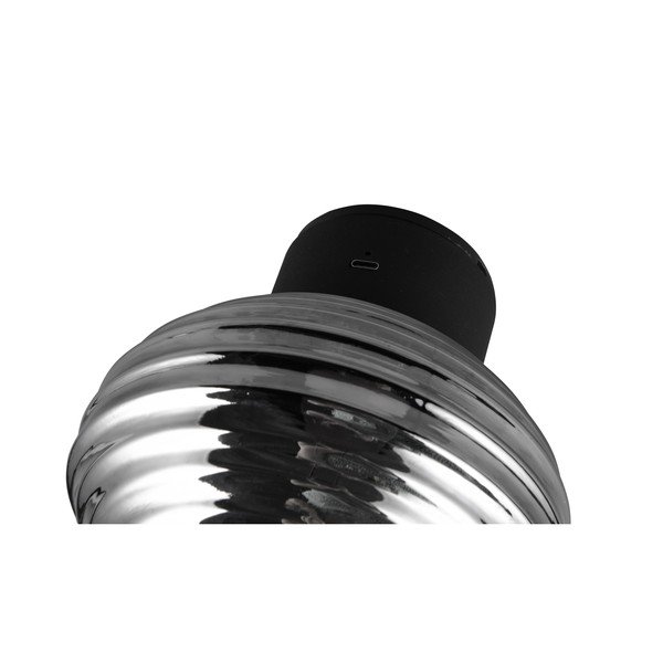 Lampada da parete LED grigio scuro in vetro con ricarica USB ø 15,5 cm Earl – Reality-image-4
