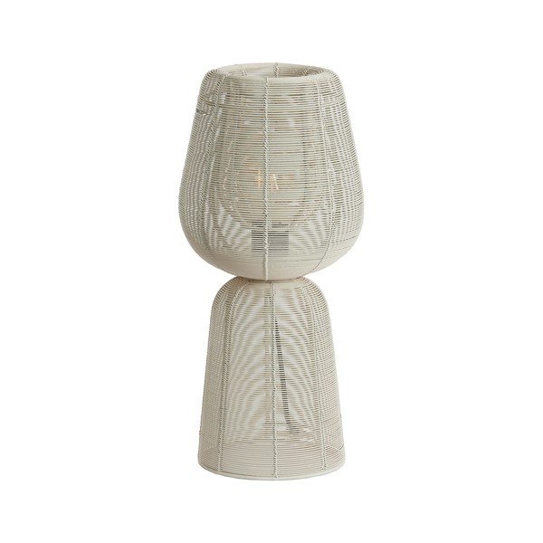 Lampada da tavolo color crema (altezza 42 cm) Aboso - Light & Living-image-3