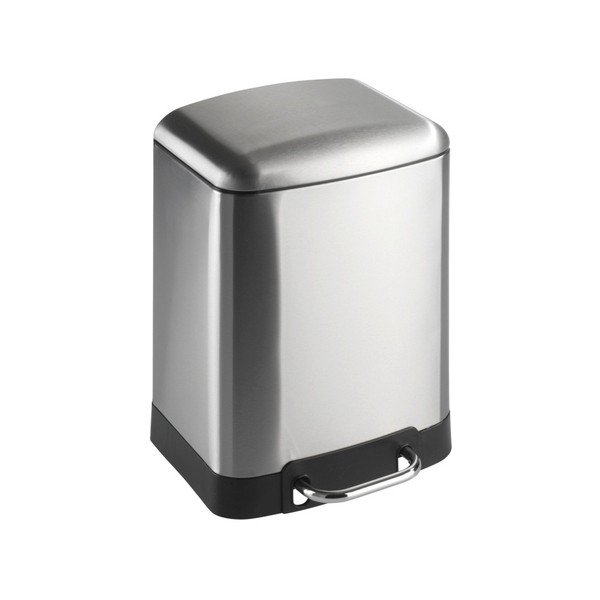 Cestino a pedale in argento Studio, 6 l - Wenko