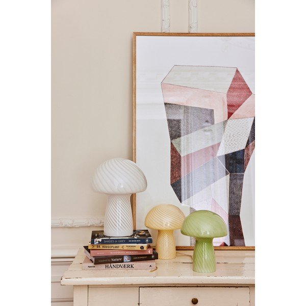 Lampada da tavolo gialla, altezza 23 cm - Bahne & CO-image-1