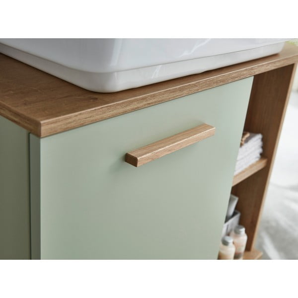 Mobile verde sotto il lavabo in rovere 60x65 cm Set 963 - Pelipal-image-1