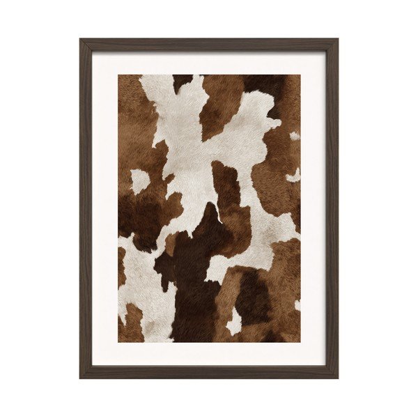Dipinto stampato con cornice inclusa 30x40 cm Cowhide – Styler