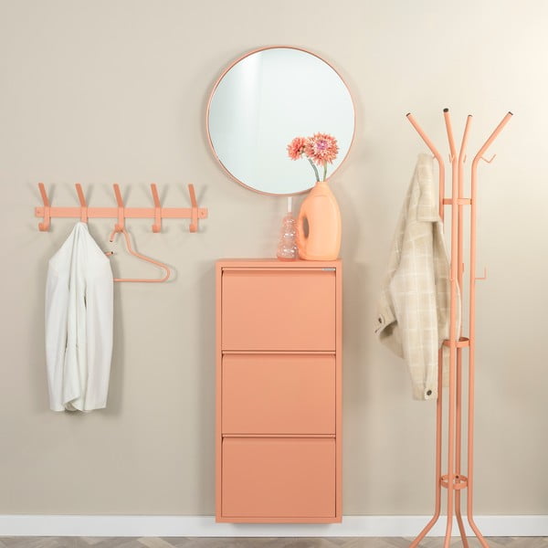 Attaccapanni da parete color salmone in metallo 70 cm Dexter – Spinder Design-image-1