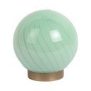 Lampada da tavolo verde chiaro con paralume in vetro (altezza totale 17 cm) Summer Globe – Leitmotiv