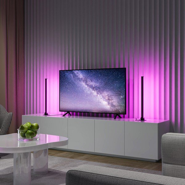 Lampada da tavolo LED nera in metallo (altezza totale 55 cm) Boy – Reality-image-1