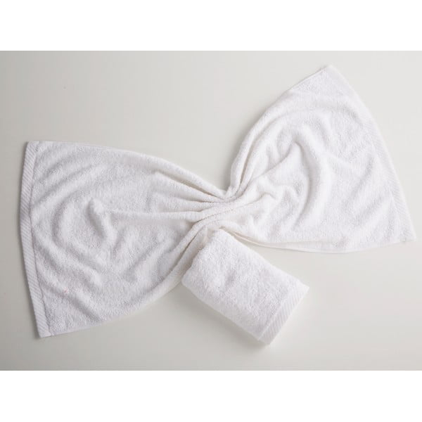 Asciugamano in cotone bianco, 50 x 100 cm Lisa Coral - El Delfin