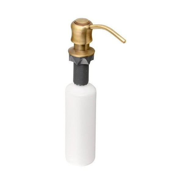 Dispenser di sapone in plastica color bronzo 350 ml - Sapho