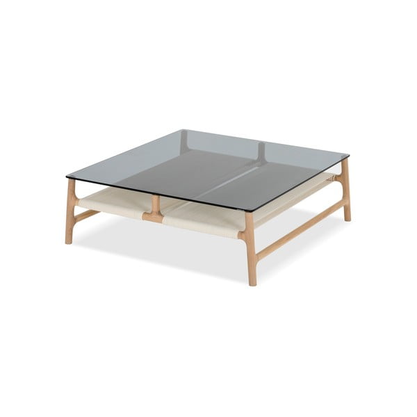 Tavolino in rovere massiccio , 90 x 90 cm Fawn - Gazzda