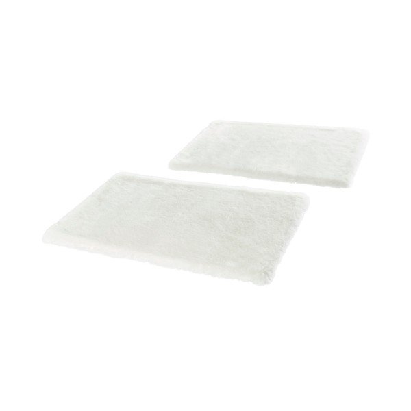 Set di 2 tappeti bianchi per letto Soft, 90 x 140 cm Uni - Mint Rugs