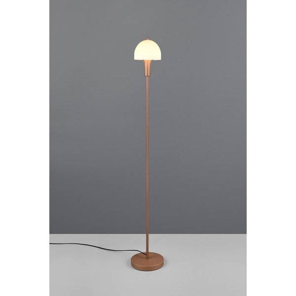 Lampada da terra color bronzo con paralume in vetro (altezza totale 120 cm) Glenn – Reality-image-1