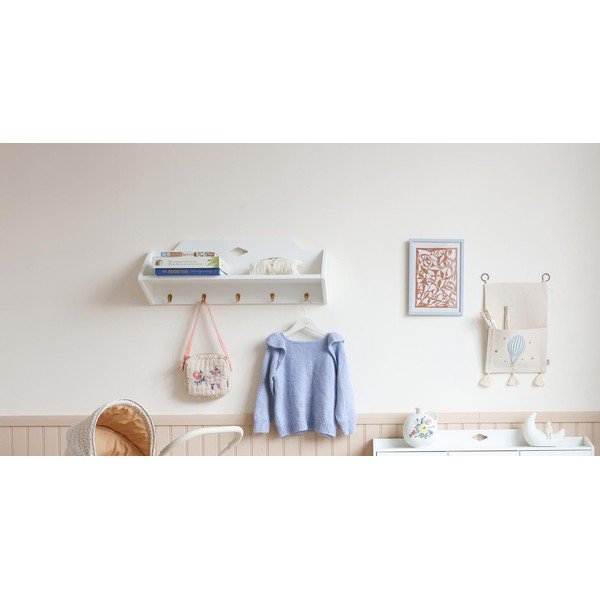Appendiabiti per bambini bianco da parete 75x27 cm Luca – Cam Cam Copenhagen-image-1