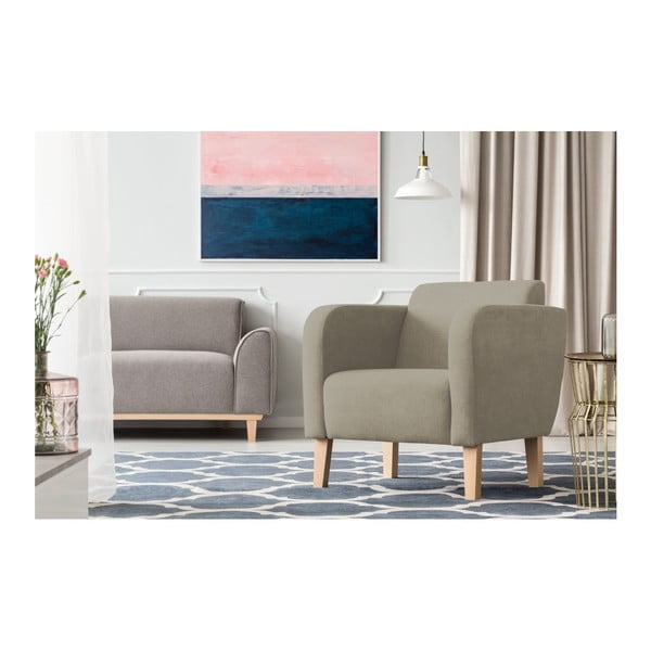 Šedohnědé křeslo Kooko Home Swing-image-1