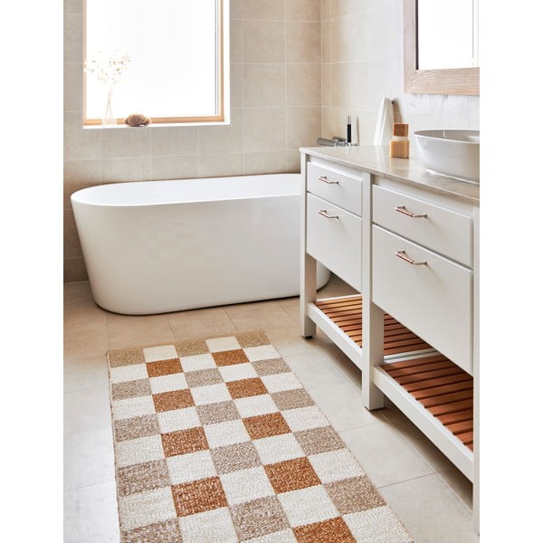 Passatoia da interno/esterno giallo ocra/beige 70x300 cm Pix Vanilla Ochre – Pappelina-image-4