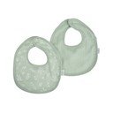 Bavaglini in mussola verde in set da 2 - Bébé Douceur