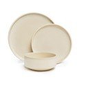 Set di piatti color crema in gres 12 pz Malia - Bonami Selection