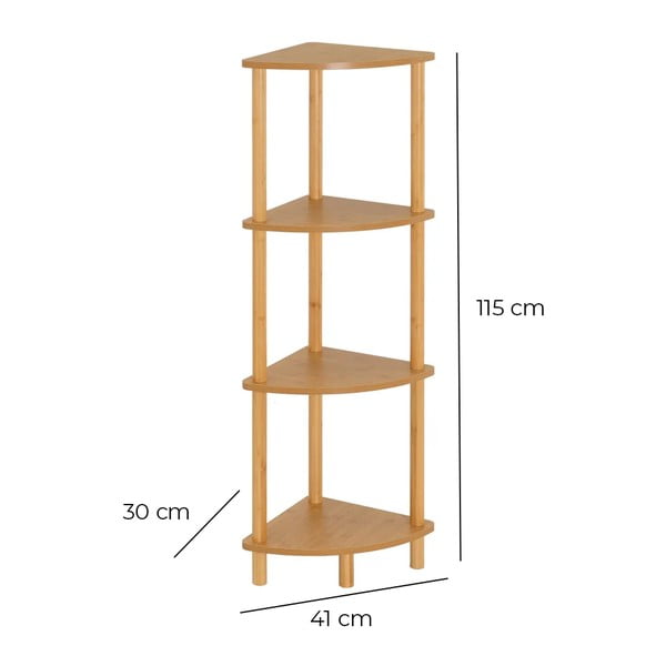 Scaffale in colore naturale 30x115 cm - Casa Selección-image-4