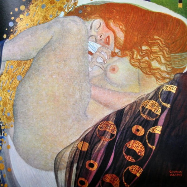 Dipinto - riproduzione 70x70 cm Danae, Gustav Klimt - Fedkolor