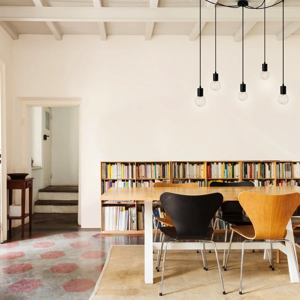 Lampada a sospensione nera con paralume in metallo ø 5 cm Cero - Sotto Luce-image-1