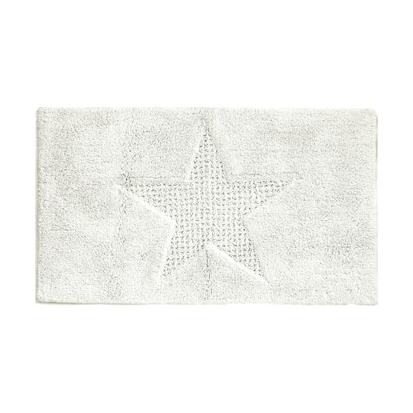 Tappeto da bagno in cotone bianco, 70 x 120 cm Lindano - Kela