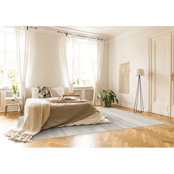 Tappeto in lana grigio chiaro 160x230 cm Panama - Agnella-image-1