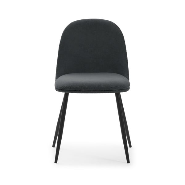 Sedie da pranzo in set in grigio scuro 4 pz Malila – Marckeric-image-2