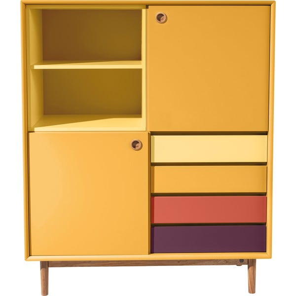 Cassettiera giallo senape , 114 x 137 cm Color Box - Tom Tailor